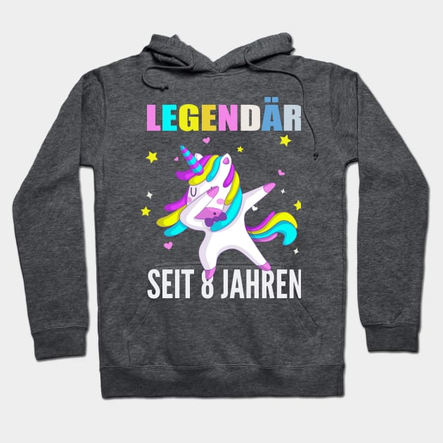 8th birthday unicorn Hoodie by NI78